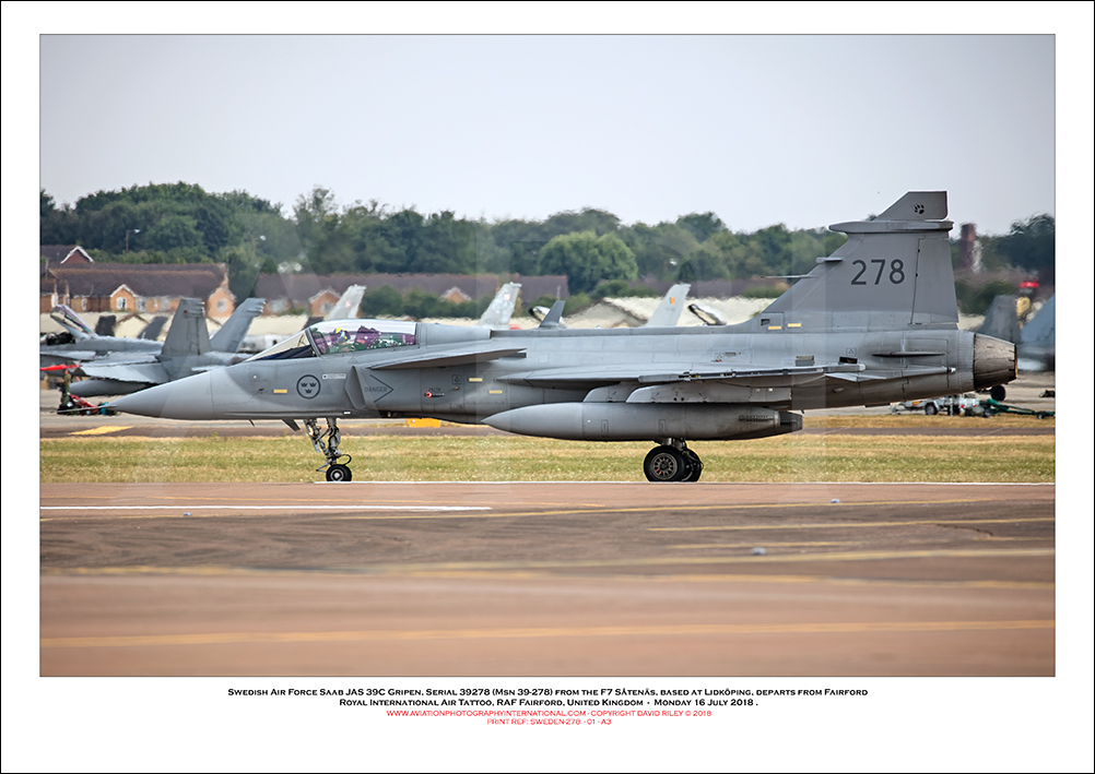 SWEDEN-39278 - Swedish Air Force Saab JAS 39C Gripen (Msn 39-278) - 01
