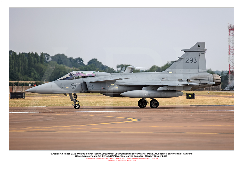 SWEDEN-39293 - Swedish Air Force Saab JAS 39C Gripen (Msn 39-293) - 01