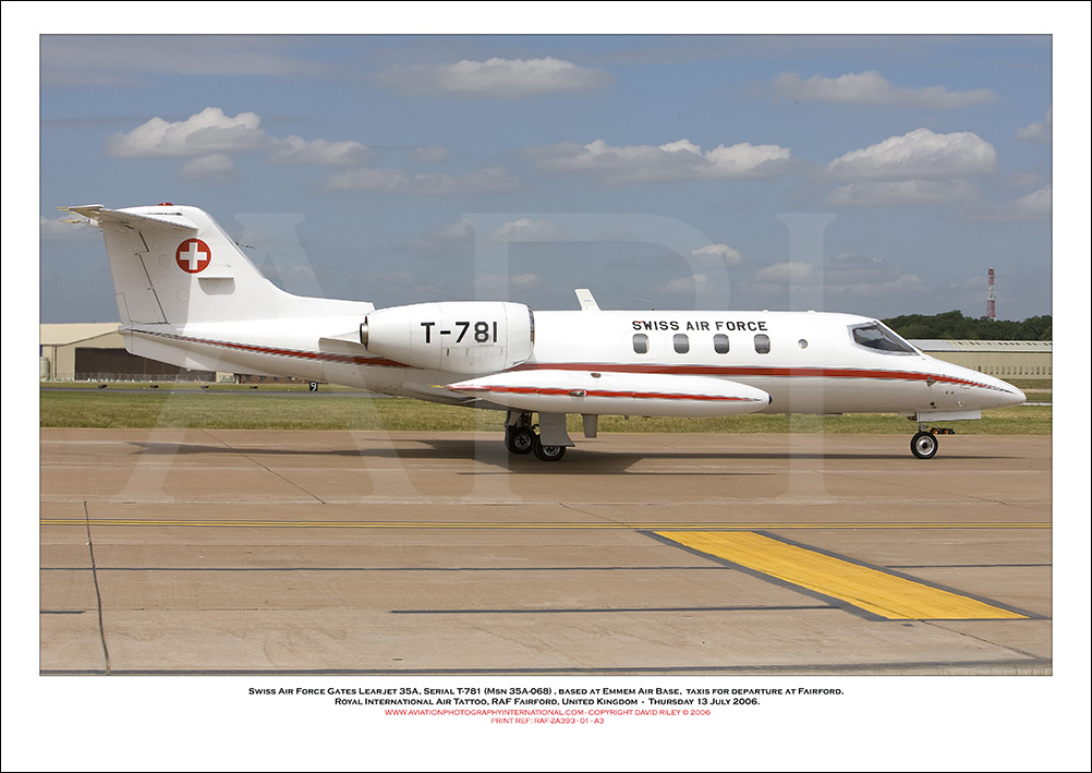 SWISS-T-781 -Swiss Air Force Gates Learjet 35A (Msn 35A-068) ) - 01