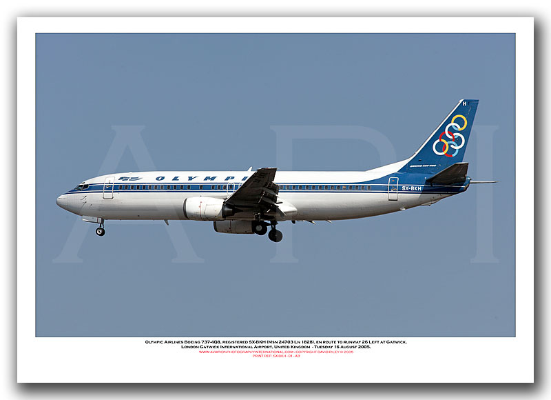 SX-BKH - Olympic Airlines Boeing 737-4Q8  (Msn 24703 Ln 1828) - 01