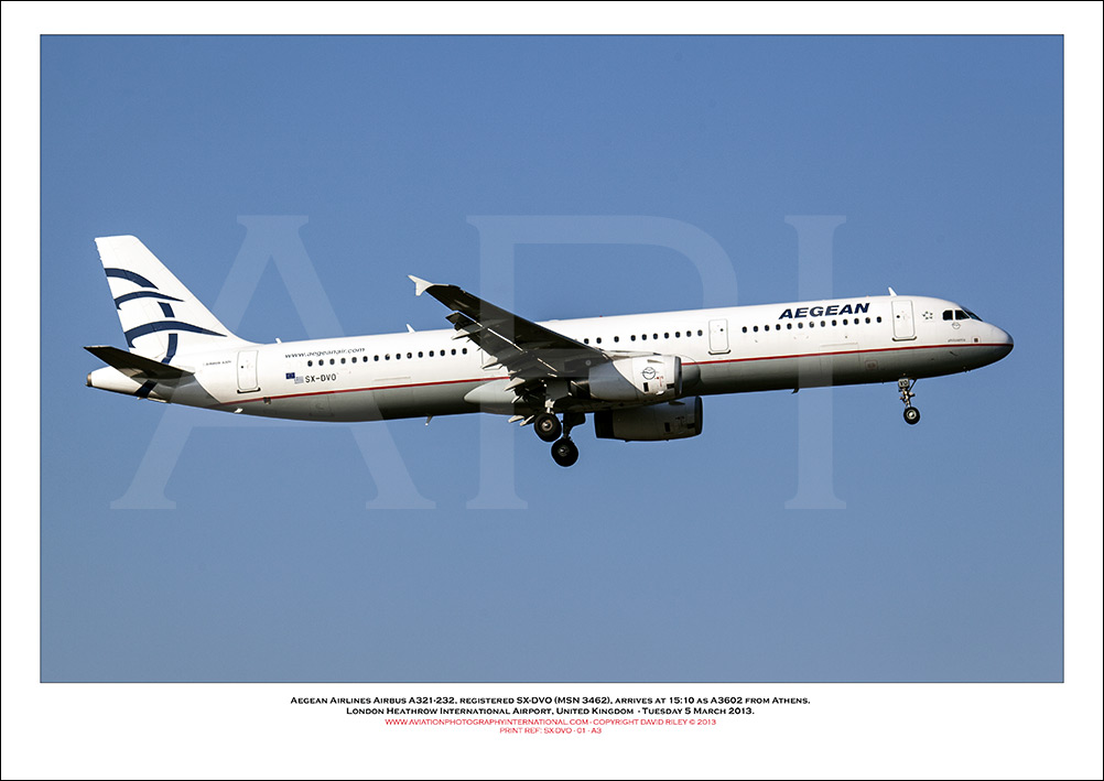 SX-DVO - Aegean Airlines Airbus A321-232, (Msn 3462) - 01