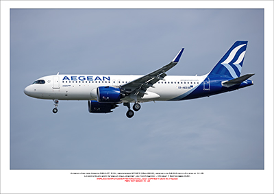 SX-NEO - Aegean Airlines Airbus A320-271N SL (Msn 9400) - 01