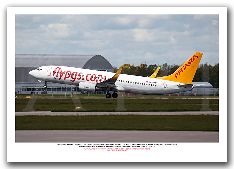 TC-AMP - Pegasus Airlines Boeing 737-82R WL  (Msn 40723 Ln 3622) - 01