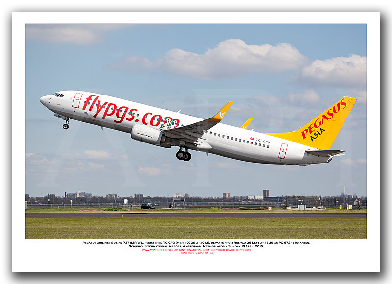 TC-CPD - Pegasus Airlines Boeing 737-82R WL  (Msn  40726 Ln 4013) - 01