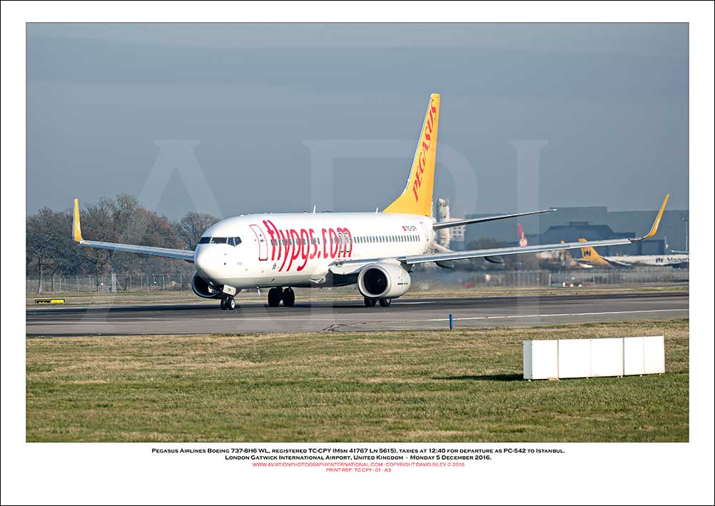 TC-CPY - Pegasus Airlines Boeing 737-8H6 WL  (Msn  41767 Ln 5615) - 01
