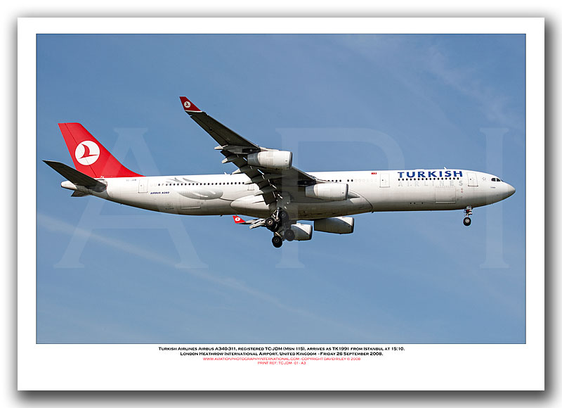 TC-JDM - Turkish Airlines Airbus A340-311 (Msn 115) - 01