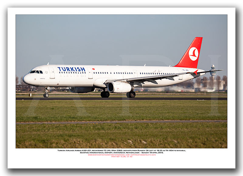 TC-JML - Turkish Airlines Airbus A321-231 (Msn 3382) - 01