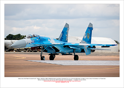 UKRAINE-39 - Ukrainian Air Force Sukhoi Su-27 (Msn 36911035818)   - 02