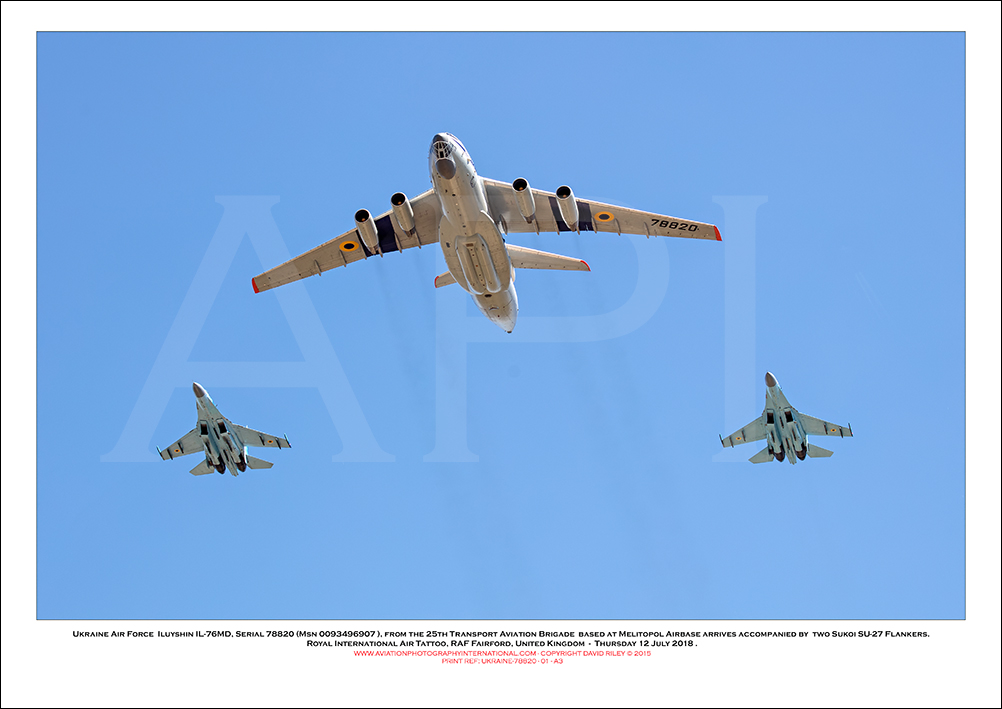 UKRAINE-78820 - Ukraine Air Force  Iluyshin IL-76MD (Msn 0093496907) - 01