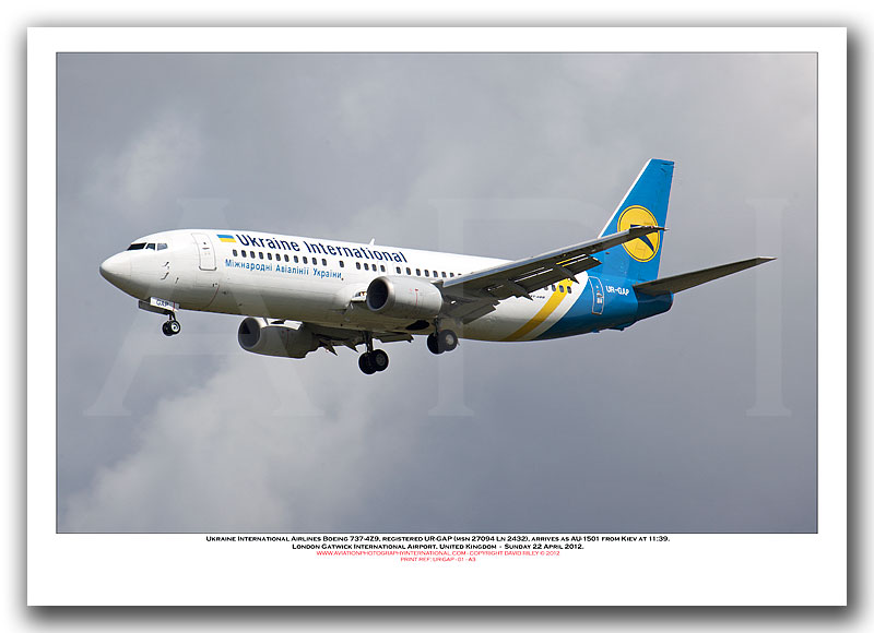 UR-GAP - Ukraine International Airlines Boeing 737-4Z9 (Msn 27094 Ln 2432) - 01