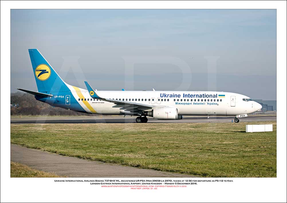 UR-PSA - Ukraine International Airlines Boeing 737-8HX WL (Msn 29658 Ln 2970) - 01