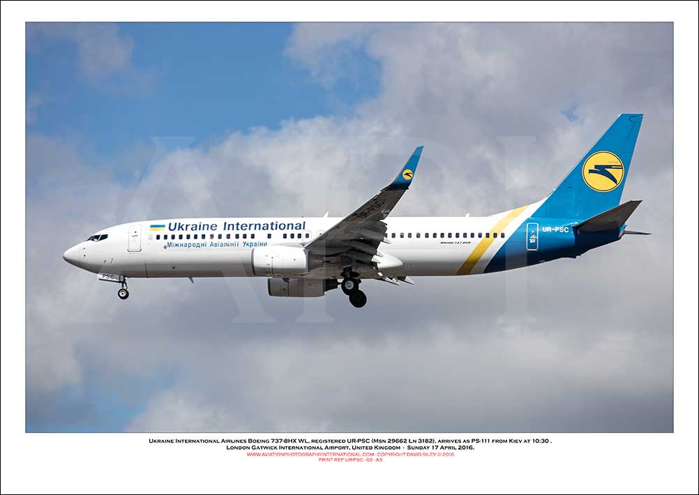 UR-PSC - Ukraine International Airlines Boeing 737-8HX WL (Msn 29662 Ln 3182) - 02