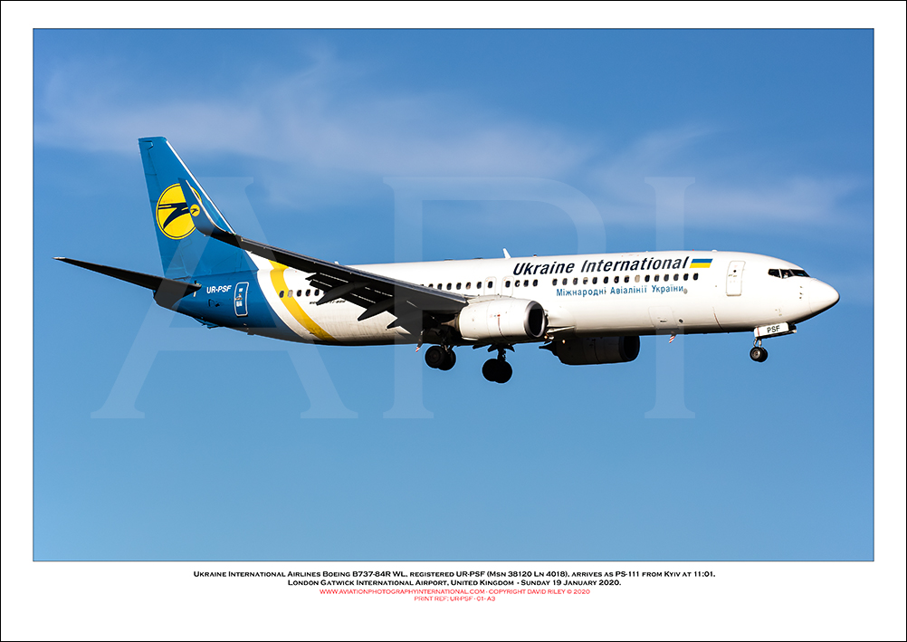 UR-PSF - Ukraine International Airlines Boeing 737-84R WL (Msn 38120 Ln 4018) - 01