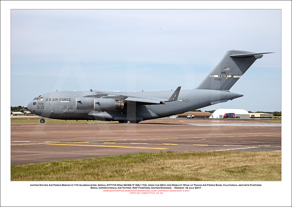 USAF-077172 - United States Air Force Boeing C-17A Globemaster (Msn 50189/F188/172) - 03