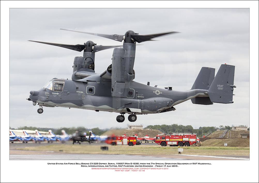USAF-110057 - United States Air Force Bell-Boeing CV-22B Osprey  (Msn D-1036) - 03