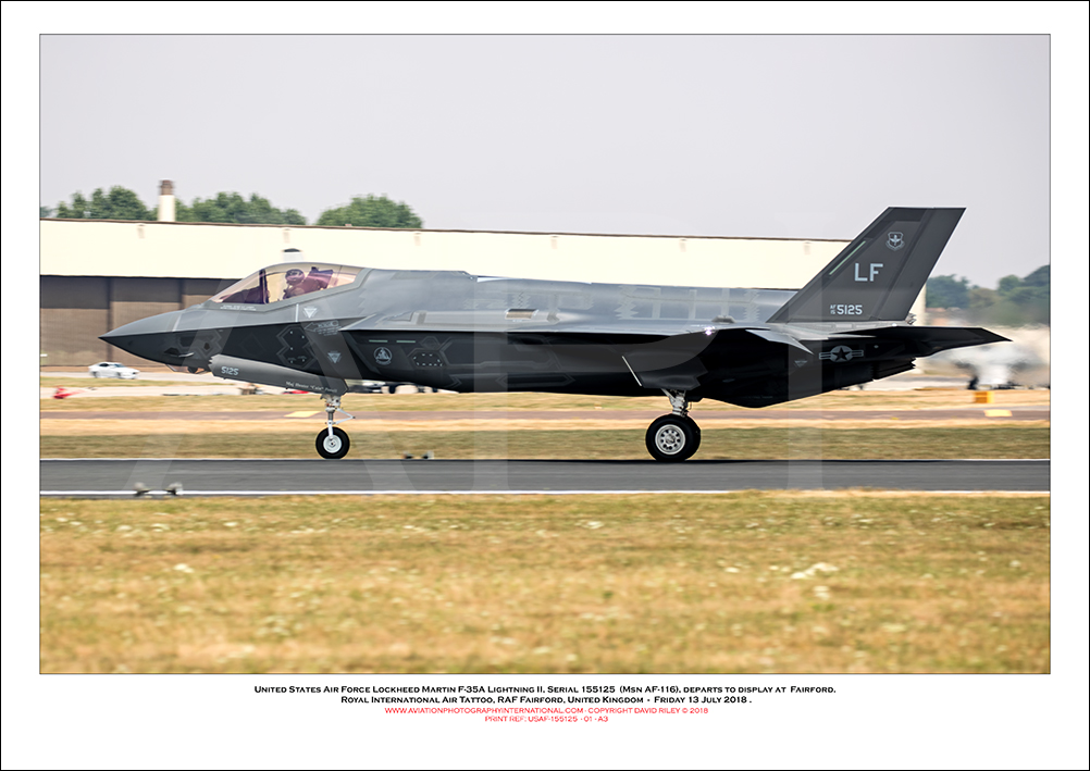 USAF-155125 - United States Air Force Lockheed Martin F-35A Lightning II  (Msn AF-116) - 01