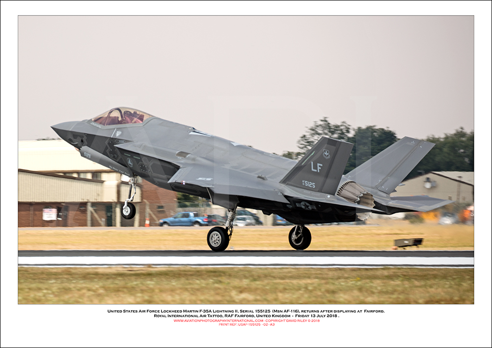 USAF-155125 - United States Air Force Lockheed Martin F-35A Lightning II  (Msn AF-116) - 02