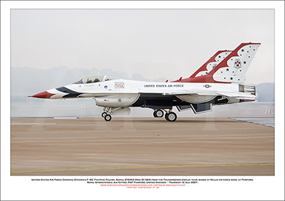 USAF-870303 - United States Air Force GeneraL Dynamics F-16C Flighting Falcon - 01