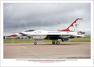 USAF-THUNDERBIRDS4 - United States Air Force Thunderbirds No4 - Genera1 Dynamics F-16C Fighting Falcon - 02
