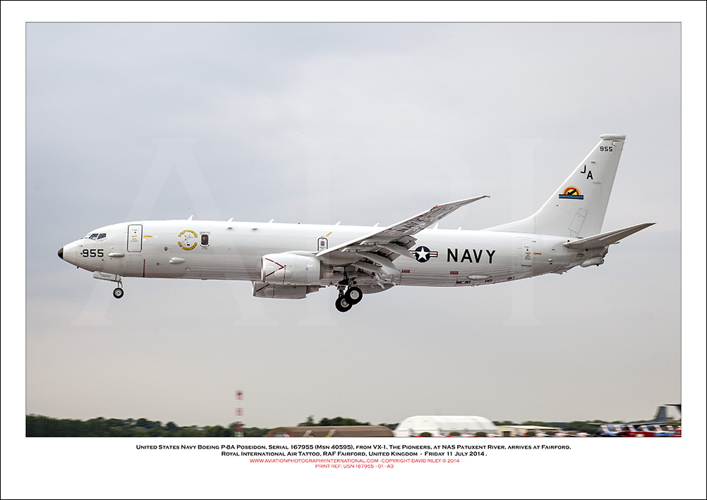 USN-167955 - United States Navy Boeing P-8A Poseidon  (Msn 40595) - 01