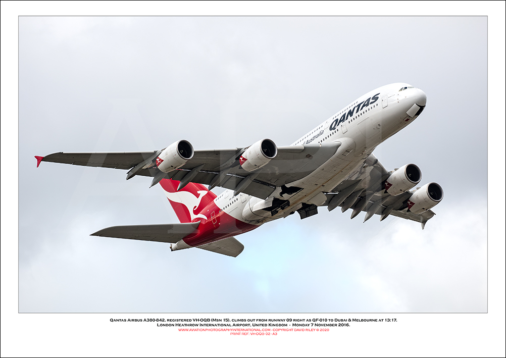 VH-OQB - Qantas Airbus A380-842  (Msn 015) - 02
