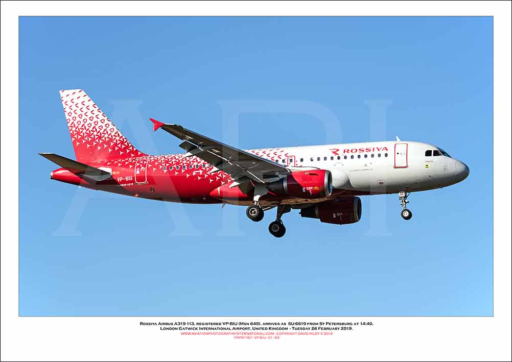 VP-BIU - Rossiya-Russian Airlines Airbus A319-113  (Msn 649) - 01