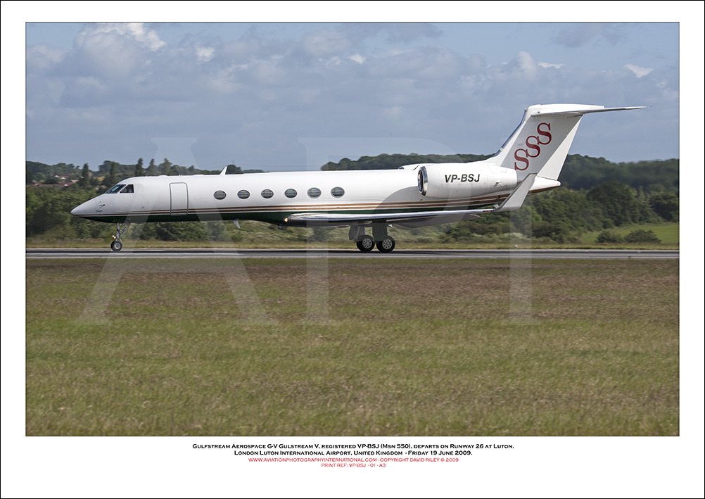 VP-BSJ - Gulfstream Aerospace G-V Gulstream V (Msn 550) - 01