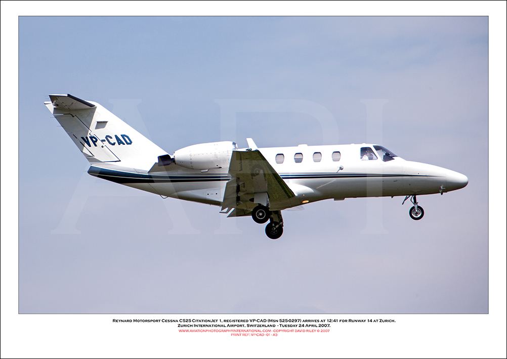 VP-CAD - Reynard Motorsport Cessna C525 CitationJet 1  (Msn 525A-0297) - 01
