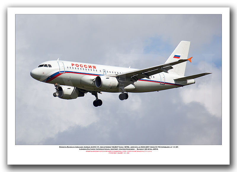 VQ-BAT - Rossiya-Russian Airlines Airbus A319-111  (Msn 1876) - 01