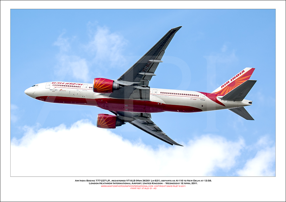 VT-ALB - Air India Boeing 777-237 LR  (Msn 36301 Ln 621) - 01