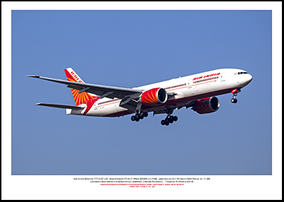 VT-ALF - Air India Boeing 777-237 LR  (Msn 36305 Ln 793)- 01