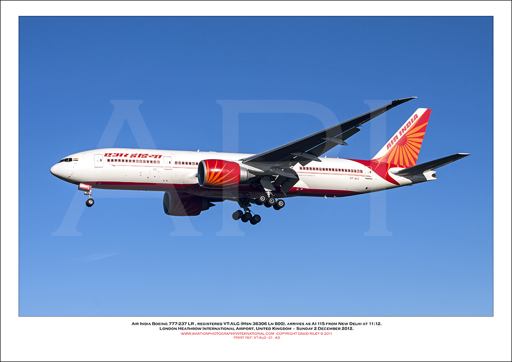 VT-ALG - Air India Boeing 777-237 LR  (Msn 36306 Ln 800) - 01