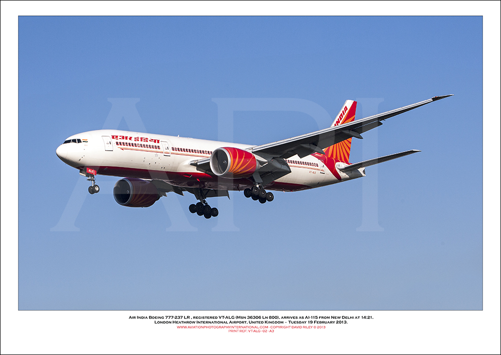VT-ALG - Air India Boeing 777-237 LR  (Msn 36306 Ln 800) - 02
