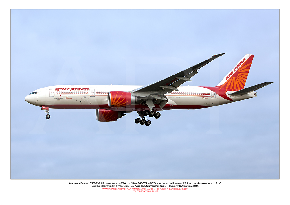 VT-ALH - Air India Boeing 777-237 LR  (Msn 36307 Ln 805) - 01