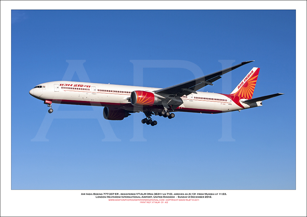 VT-ALM - Air India Boeing 777-337 ER  (Msn 36311 Ln 713) - 01
