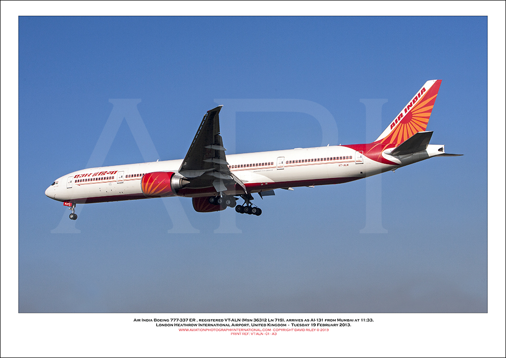 VT-ALN - Air India Boeing 777-337 ER  (Msn 36312 Ln 719) - 02