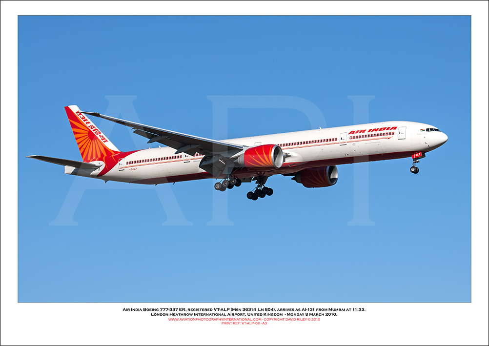VT-ALP - Air India Boeing 777-337 ER  (Msn 36314 Ln 804) - 02