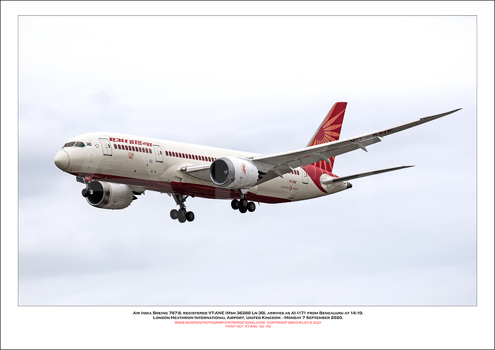 VT-ANE - Air India Boeing 787-8  (Msn 36280 Ln 30) - 02