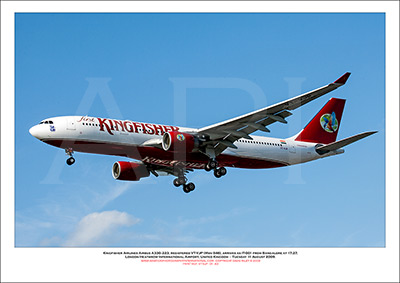 VT-VJP -  Kingfisher Airlines Airbus A330-223 (Msn 946) - 01