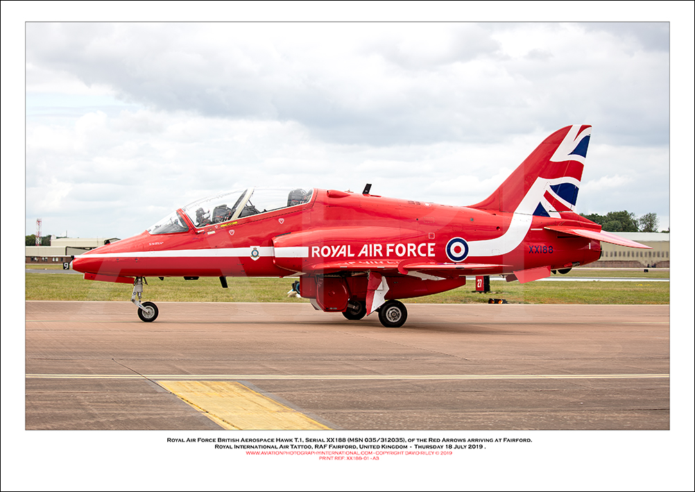 XX188 - Royal Air Force British Aerospace Hawk T.1 (Msn 035/312035) - 01