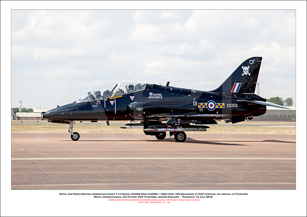 XX203 - Royal Air Force British Aerospace Hawk T.1A (Msn 312050 / 050) - 01