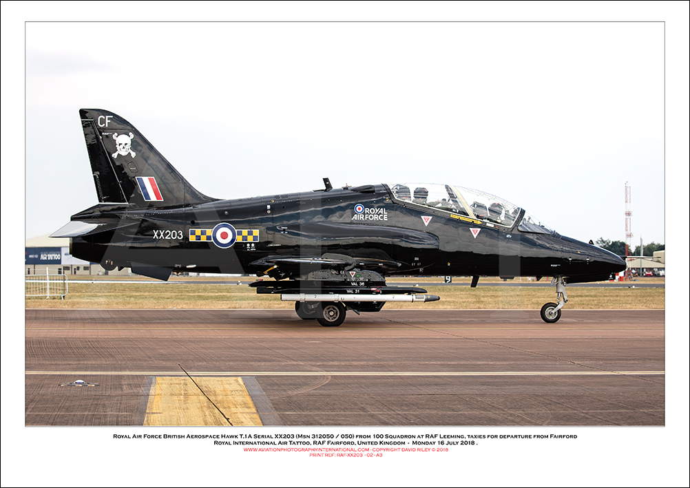 XX203 - Royal Air Force British Aerospace Hawk T.1A (Msn 312050 / 050) - 02