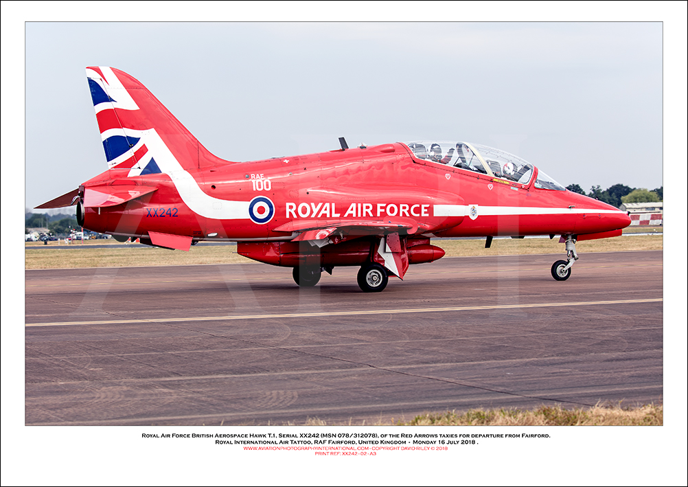 XX242 - Royal Air Force British Aerospace Hawk T.1 (Msn 078/312078) - 02