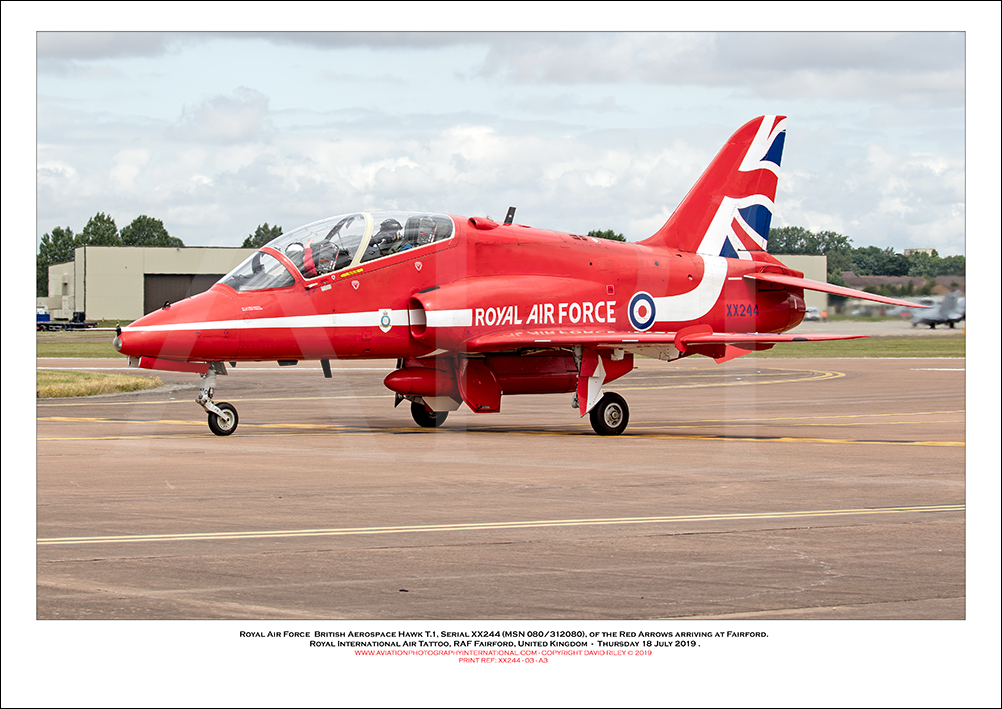 XX244 - Royal Air Force British Aerospace Hawk T.1 (Msn 080/312080) - 03