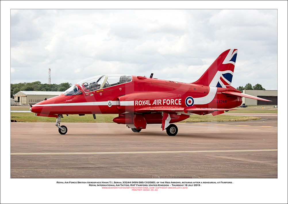 XX244 - Royal Air Force British Aerospace Hawk T.1 (Msn 080/312080) - 05