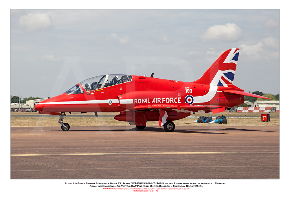 XX245 - Royal Air Force British Aerospace Hawk T.1 (Msn 081/312081) - 01