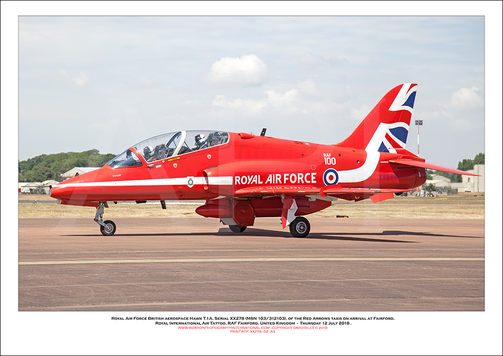 XX278 - Royal Air Force British Aerospace Hawk T.1 (Msn 103/312103) - 02