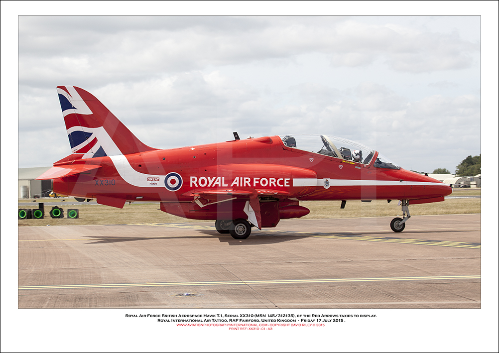 XX310 - Royal Air Force British Aerospace Hawk T.1 (Msn 145/312135) - 01