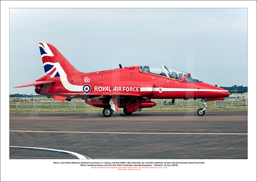 XX310 - Royal Air Force British Aerospace Hawk T.1 (Msn 145/312135) - 03