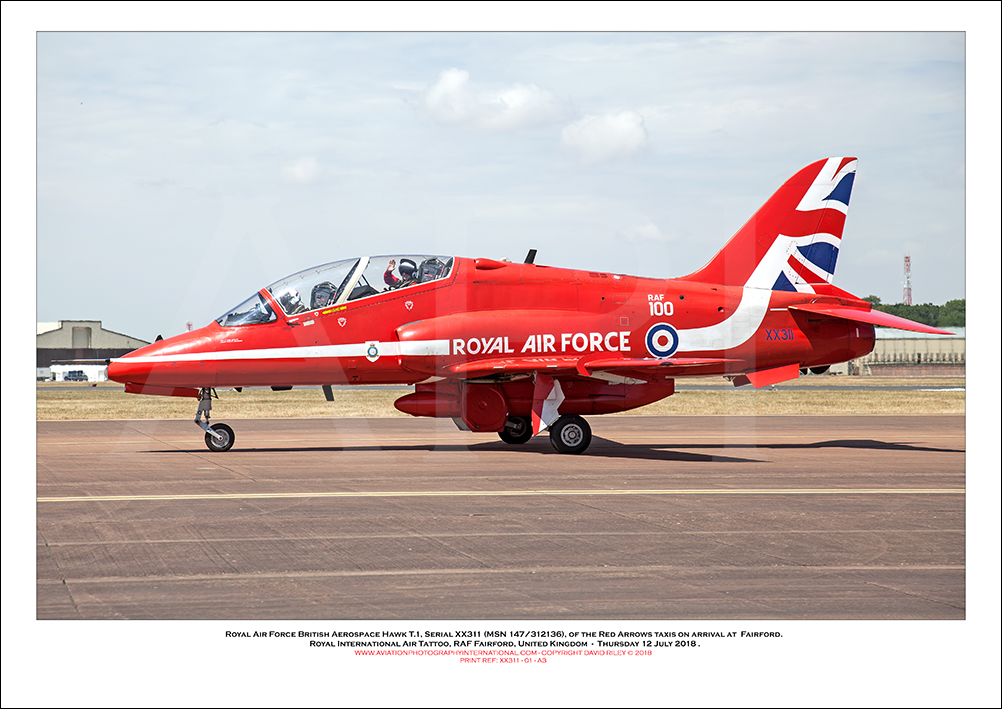 XX311 - Royal Air Force British Aerospace Hawk T.1 (Msn 147/312136) - 01